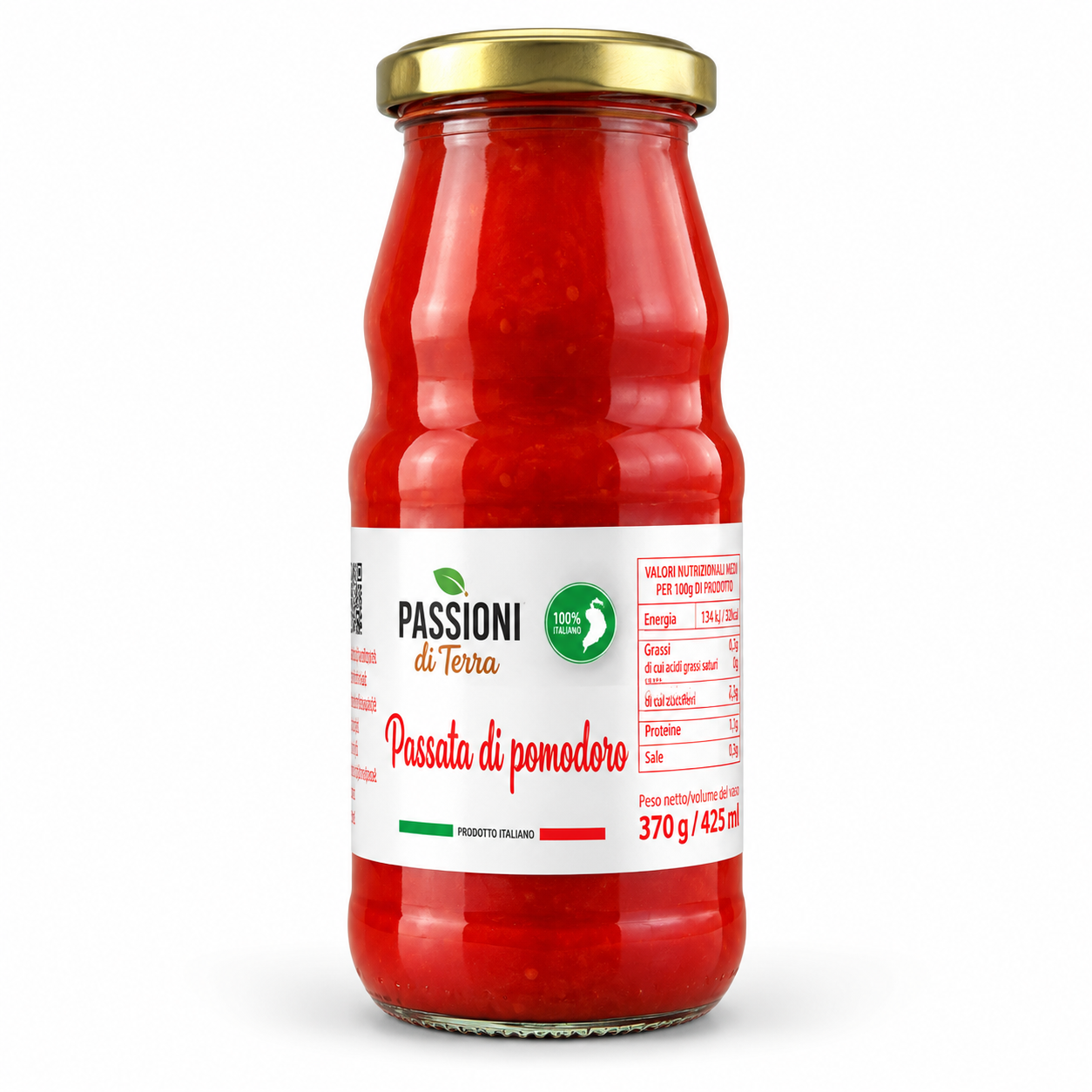Bottiglia di passata italiana 370 g Passata di Pomodoro Artigianale 370 g – Passioni di Terra - immagine 1